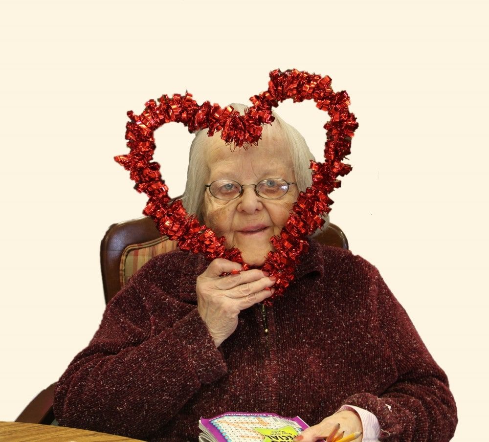 Resident With Valentine Heart